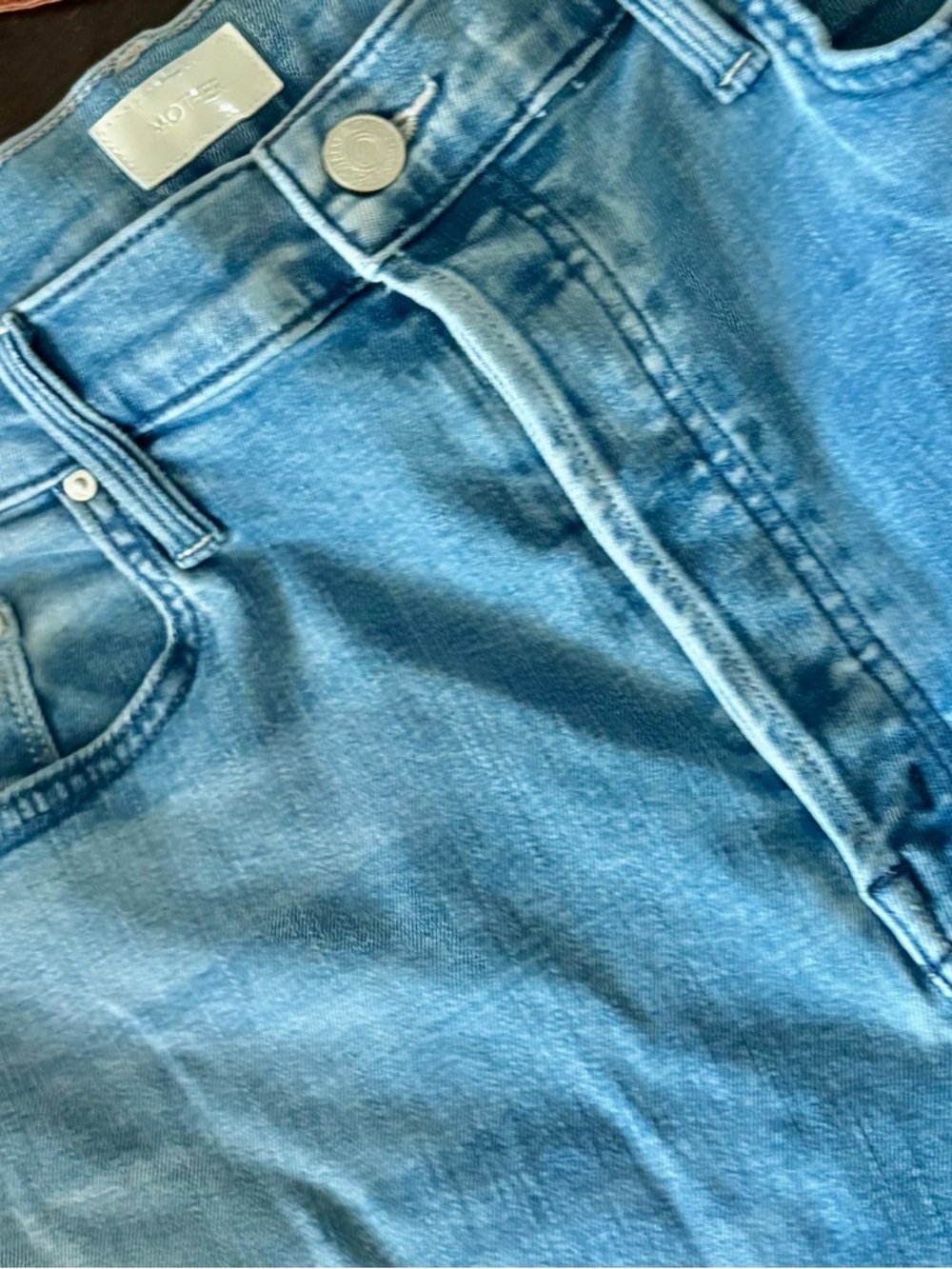 MOTHER TomKat  Light Blue Denim Jeans size 34 new with tags - Picture 3 of 7